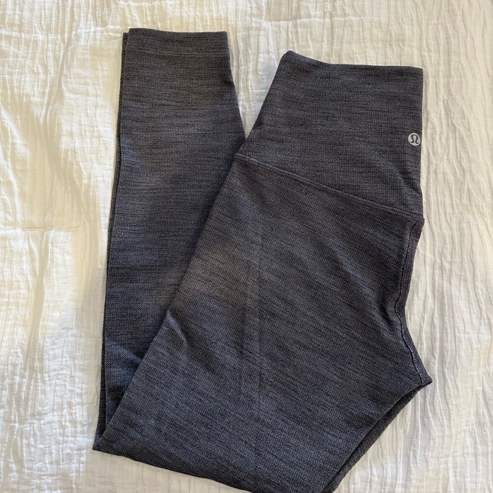 Lululemon full length gray/black leggings
